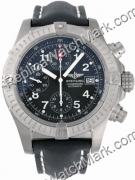 Breitling Aeromarine Chrono Avenger Titanium Black Mens Watch E1