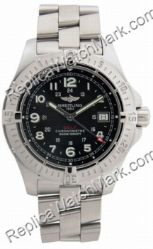 Breitling Aeromarine Colt Quartz Steel Black Mens Watch A7438010