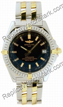 Breitling Windrider Wings Automatic 18kt Yellow Gold Steel Black