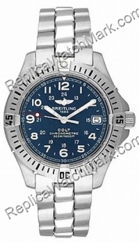 Breitling Aeromarine Colt Quartz Steel Blue Mens Watch A74350-C5