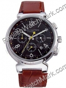 Replica Louis Vuitton Watch black dial with rubber band