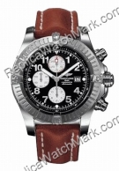 Breitling Aeromarine Super Avenger Steel Brown Mens Watch A13370