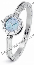 Bvlgari B.zero1 Diamond Blue Mother-of-pearl Steel Bangle Ladies Bvlgari B.zero1 Diamond Blue Mother-of-pearl Steel Bangle Ladies