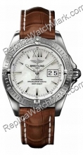 Breitling Windrider Cockpit Steel Brown Mens Watch A4935011-A5-4
