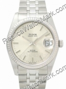 Replica Tudor watches white dial with stainless steel band
