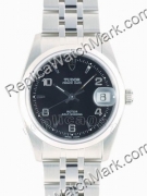 Replica Tudor watches black dial with stainless steel band