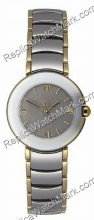Rado Coupole Platinum Ceramica / Ladies Steel Gold-Tone Watch R2