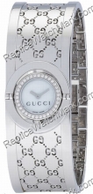 Gucci Twirl 112 senhoras pulseira de aço inoxidável ver YA112511