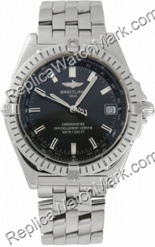 Breitling Windrider Wings Automatic Steel Grey Mens Watch A10350