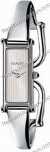 Gucci 1500 Stainless Steel White Lines Damen Armreif Uhr YA01553 Gucci 1500 Stainless Steel White Lines Damen Armreif Uhr YA01553