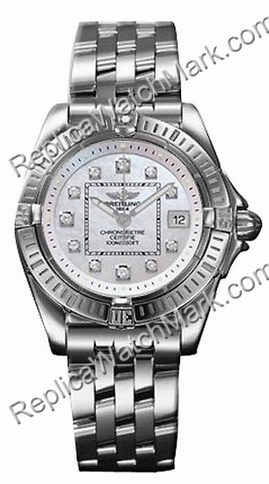 Breitling Windrider Cockpit Lady Diamond Mother-of-pearl Steel D