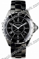 Chanel J12 de cerámica Negro reloj automático unisex medianas H0