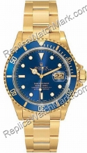 Rolex Oyster Perpetual Submariner Date Hombres 18kt Gold Watch 1