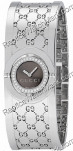 Gucci giro Diamante señoras brazalete reloj de acero YA112503