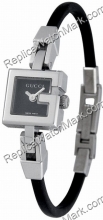 Gucci 102G acero G-Watch Petite Señoras Negro Reloj YA102501