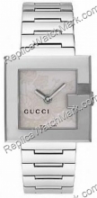 Gucci G-Watch 108G Plata Señoras Dial Flor Ver YA108502