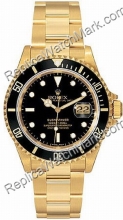 Mens Rolex Oyster Perpetual Submariner Date en or 18 kt Watch 16