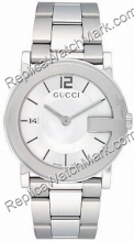 Gucci G-Watch Watch 101G rondes en acier de taille moyenne YA101