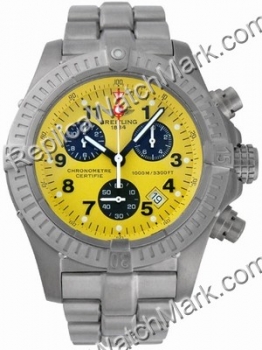 Breitling Chrono Aeromarine M1 Mens Titanium Avenger jaune Watch