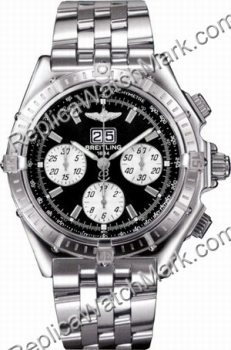 Breitling Mens Windrider Crosswind Steel Black Watch A4435512-B5