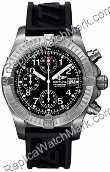 Breitling Chrono Avenger Aeromarine Mens Titanium Black Watch ca