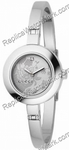 Gucci 105 Argent Floral Mesdames Bangle Diamond Watch YA105508