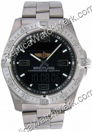 Breitling Aeromarine Colt Oceane Steel Black Ladies Watch A77380 - Click Image to Close