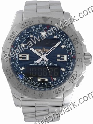 Breitling Aeromarine Colt Oceane Steel Blue Ladies Watch A773801 - Click Image to Close