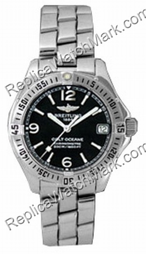 Breitling Aeromarine Colt Oceane Steel Black Ladies Watch A77350