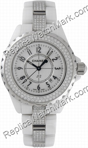 Mesdames Chanel J12 Diamond Watch H1420 - Cliquez sur l'image pour la fermer