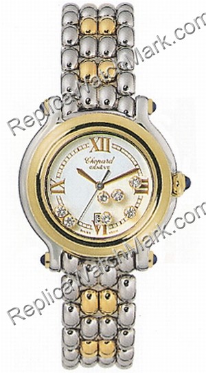 Chopard Happy Sport Steel & Gold 278249-4013 (27/8249-23) - Click Image to Close