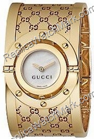 Gucci Twirl Kollektion Damenuhr YA112412 - zum Schließen ins Bild klicken