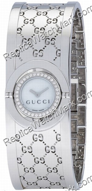 Gucci Twirl 112 Stainless Steel Ladies Bangle Watch YA112511 - Clicca l'immagine per chiudere