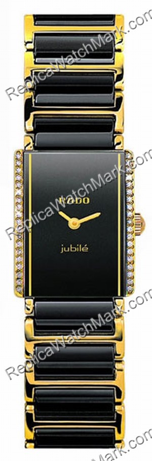 Rado Integral Superjubile Diamond Black and Gold Ladies Mini Wat - Click Image to Close