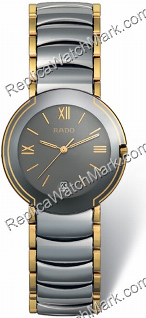 Rado Coupole Platinum-Tone Ceramic Mens Watch R22623142 - Click Image to Close