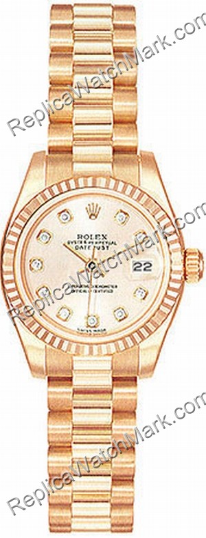 Rolex Oyster Perpetual Lady Datejust Ladies Watch 179175-RDP - Click Image to Close