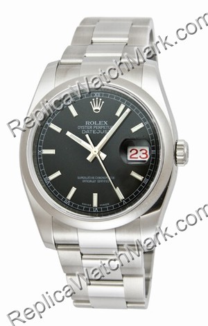 Rolex Oyster Perpetual Datejust Mens Watch 116200-BKSO - Click Image to Close