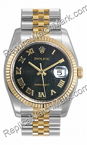 Swiss Rolex Oyster Perpetual Datejust Mens Watch 116233-BKRJ - Click Image to Close