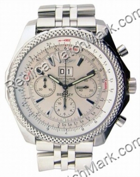 Breitling Bentley 6,75 Mens Steel Chronograph Watch A4436212