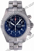 Breitling Aeromarine Chrono Mens Titanium Avenger Blue Watch E13