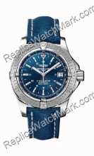 Breitling Aeromarine Mens Steel Colt Automatic Blue Watch A17380