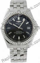 Breitling Wings Windrider automatico Mens Grey Steel Watch A1035