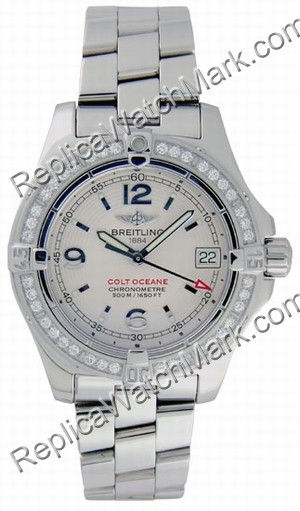 Breitling Colt Oceane Aeromarine Ladies Steel Diamond Watch A773