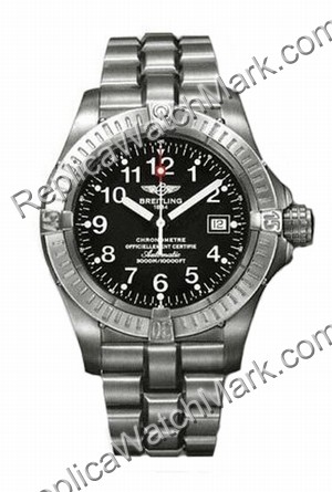Breitling Aeromarine Avenger Seawolf Mens Titanium Black Watch E