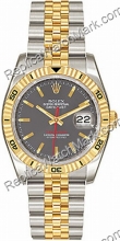 Mens Oyster Datejust suíça Rolex Perpetual dois tons de ouro 18k  Mens Oyster Datejust suíça Rolex Perpetual dois tons de ouro 18k