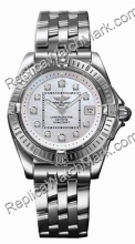 Breitling Windrider Cockpit Lady Diamond Mãe-de-pérola Steel Lad  Breitling Windrider Cockpit Lady Diamond Mãe-de-pérola Steel Lad