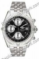 Breitling Windrider Chronomat Evolution Mens Steel Black Watch A  Breitling Windrider Chronomat Evolution Mens Steel Black Watch A