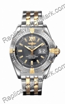 Breitling Windrider Кабина 18kt желтого золота стали Серые мужские Ват  Breitling Windrider Кабина 18kt желтого золота стали Серые мужские Ват