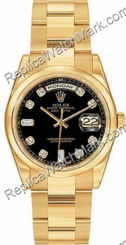 Swiss Rolex Oyster Perpetual Day-Date 18kt Yellow Gold Diamond M