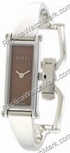 Gucci 1500 Series señoras brazalete de acero Brown-rosa Ver YA01